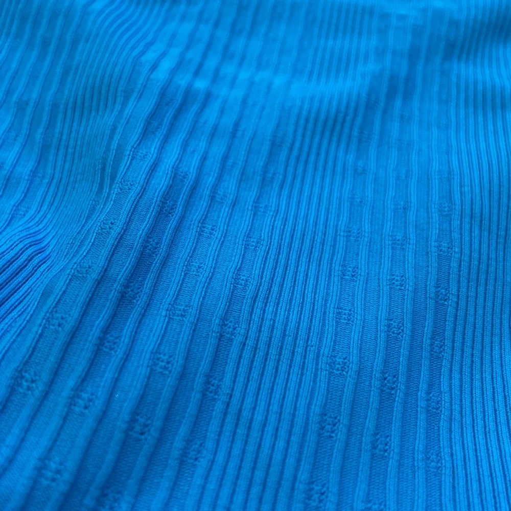 NWT L*Space Camacho Ribbed Bikini Bottom Aquarius Blue Small